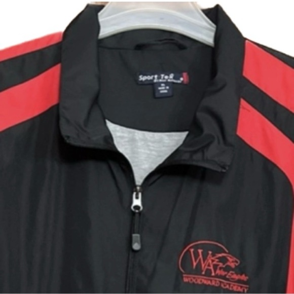 💥Woodward Academy Jacket Unisex Sport-Tek Colorblock Raglan Windbreaker XL - Picture 3 of 9
